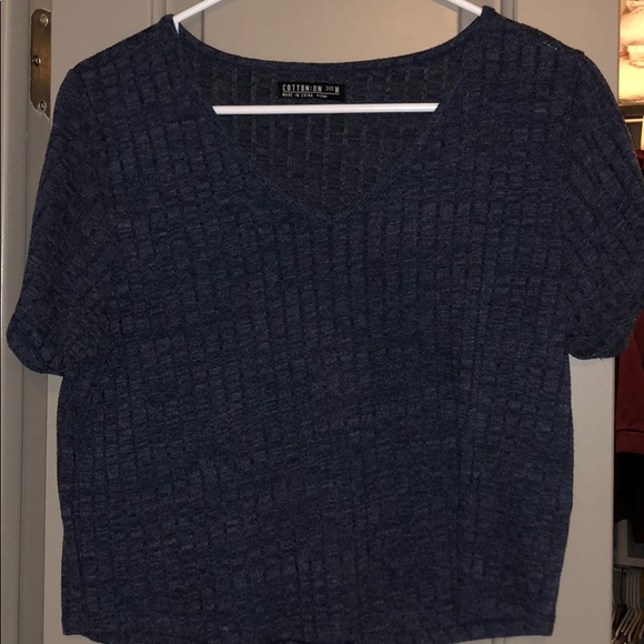 Cotton cotton on blue crop top - Picture 4 of 4